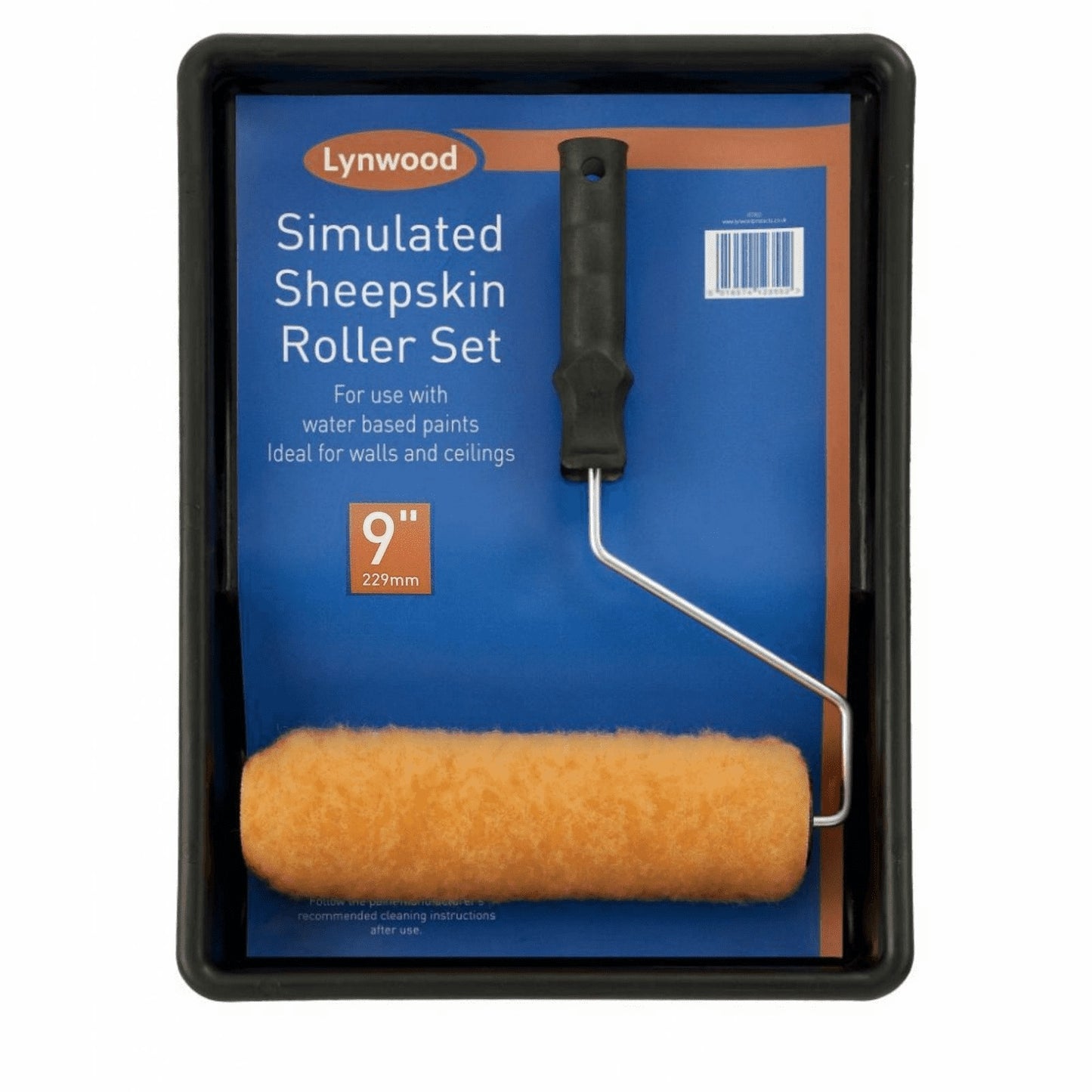 Lynwood Sheepskin Roller & Tray Set 9"