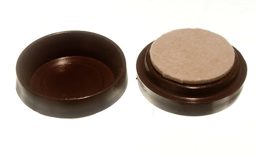 Felt Gard Castor Cups Brown 60mm