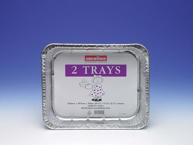Caroline Foil Tray Pack of 2 236 x 297mm