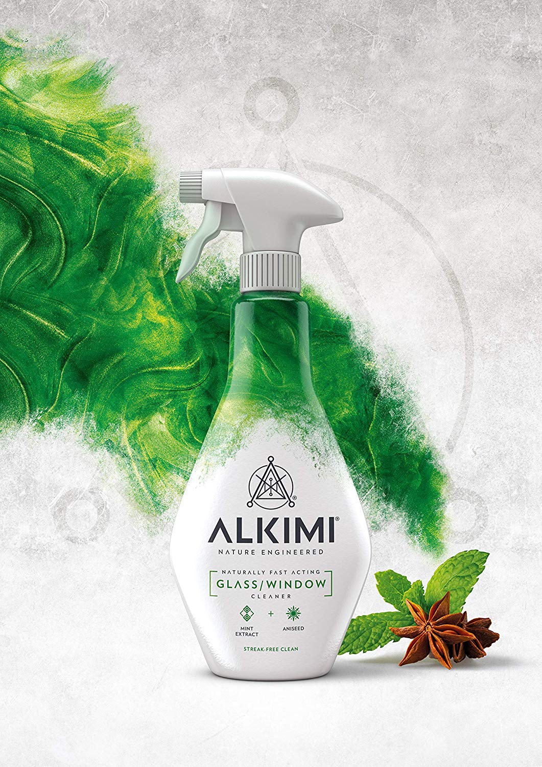 Alkimi Window/Glass Cleaner Mint Extract & Aniseed 500ml