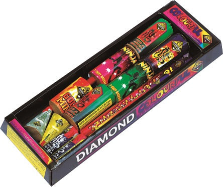 Diamond Fireworks Colourful Selection Box 13 Fireworks