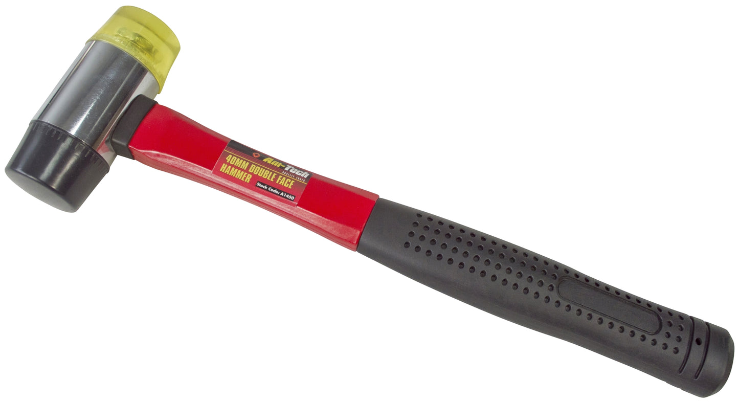 Amtech 40mm Double Face Hammer - Fibreglass Shaft