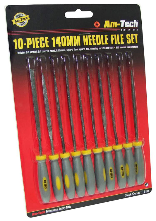 Amtech 10pc 140mm Needle File Set