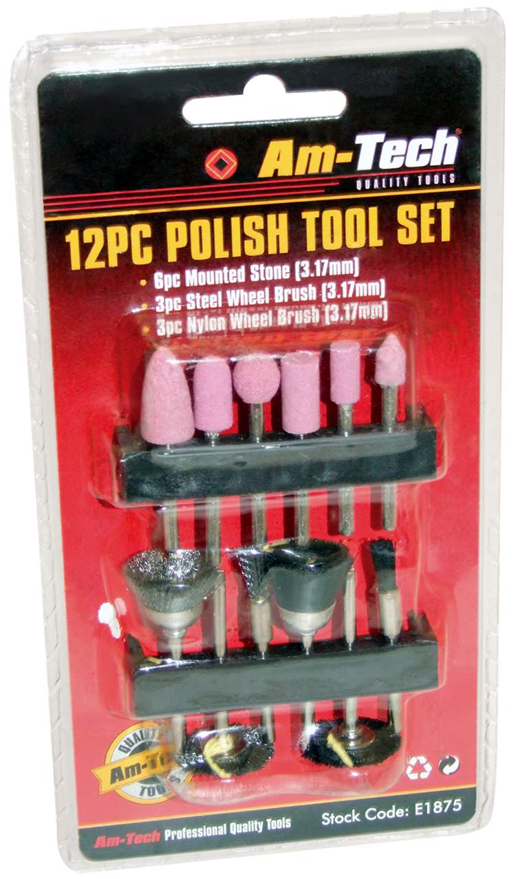 Amtech 12pc Polish Tool Set