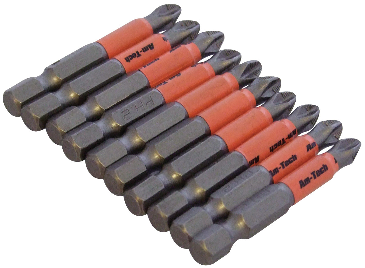 Amtech 10pc 50mm Non-Slip Bits
