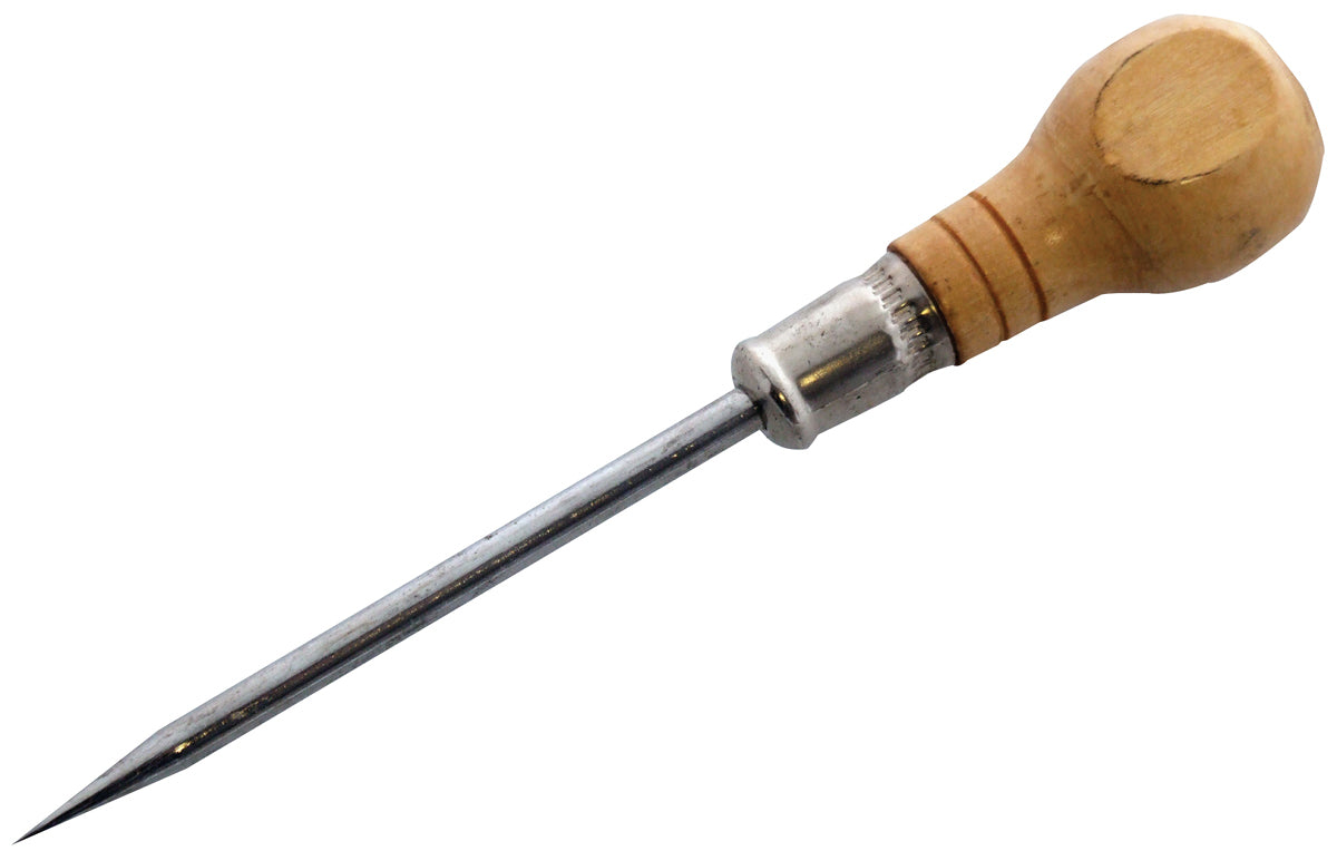 Amtech 4" Bradawl Wooden Handle