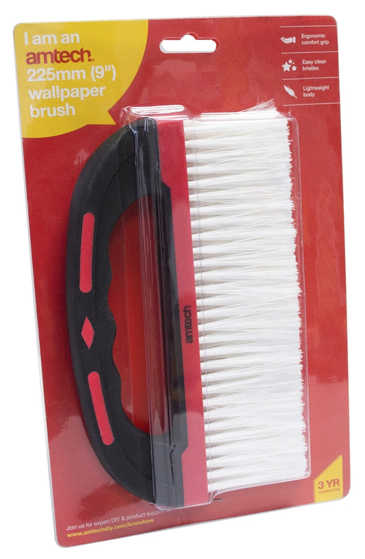 Amtech 225mm (9") Wallpaper Brush - Soft Grip