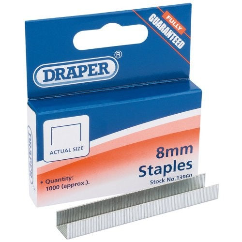 Draper Steel Staples 8mm