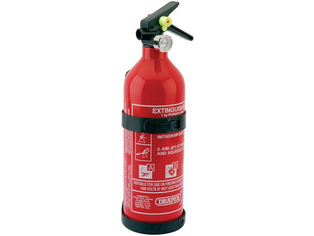 Draper 1kg Dry Powder Fire Extinguisher