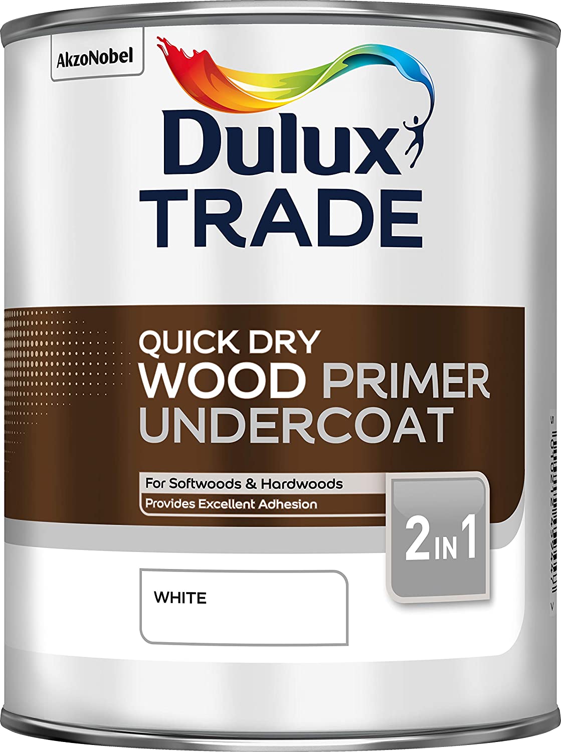 Dulux Quick Dry Wood Primer Undercoat White 1 Litre