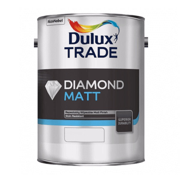 Dulux Diamond Matt Pure Brilliant White 5 Litre