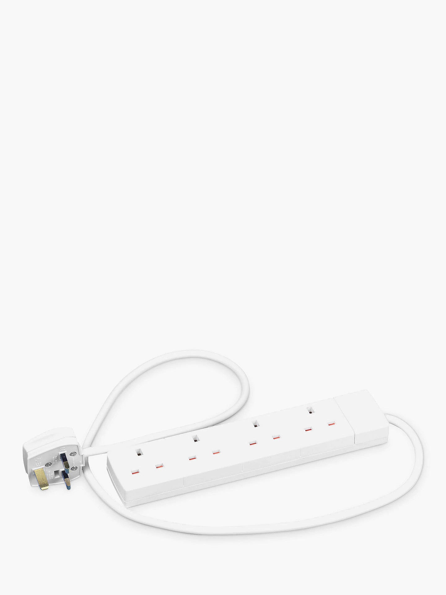 SMJ Electrical Extension Lead 13 Amp 4-Gang 2 Metre
