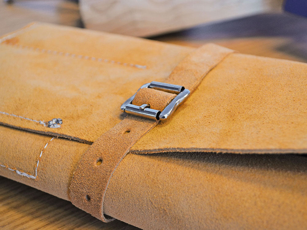 Faithfull Leather Chisel Roll - 8 Pocket