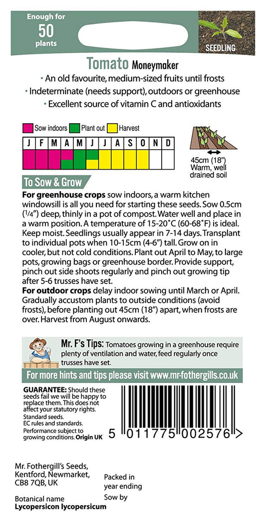 Mr.Fothergill's Tomato Moneymaker Seeds