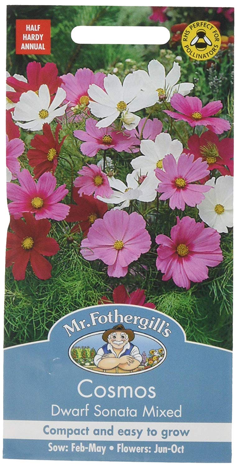 Mr.Fothergill's Cosmos Dwarf Sonata Mixed Flower Seeds