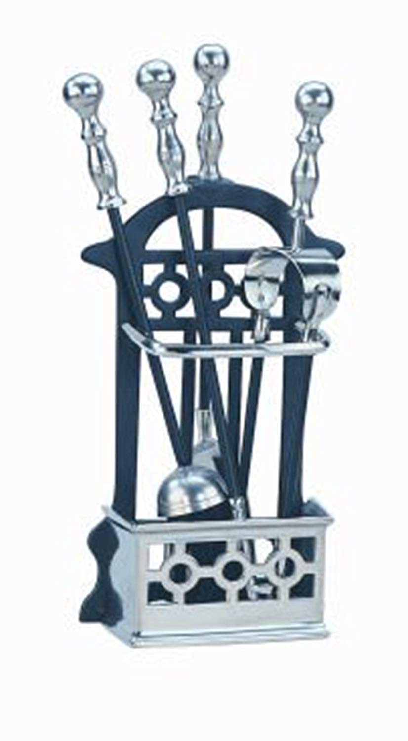 Manor Reproductions Companion Set Victorian - Black/Pewter