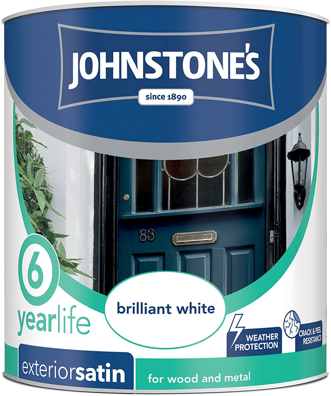 Johnstone's Paint Exterior Satin Brilliant White 750ml