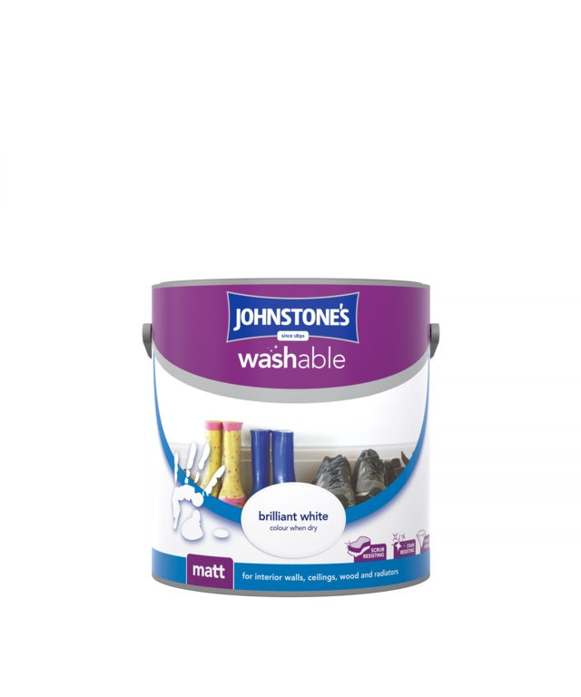 Washable Matt 2.5 Litre Pure Brilliant White
