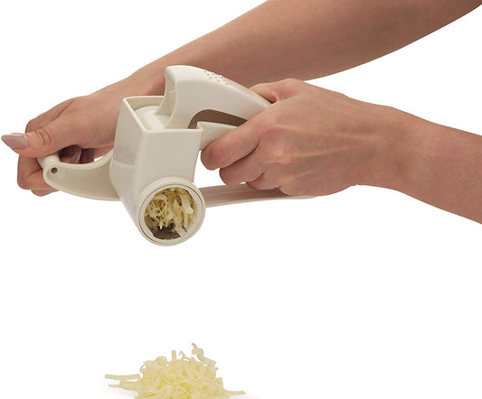 KitchenCraft Multi-Purpose Rotary Grater with 3 Interchangeable Blades