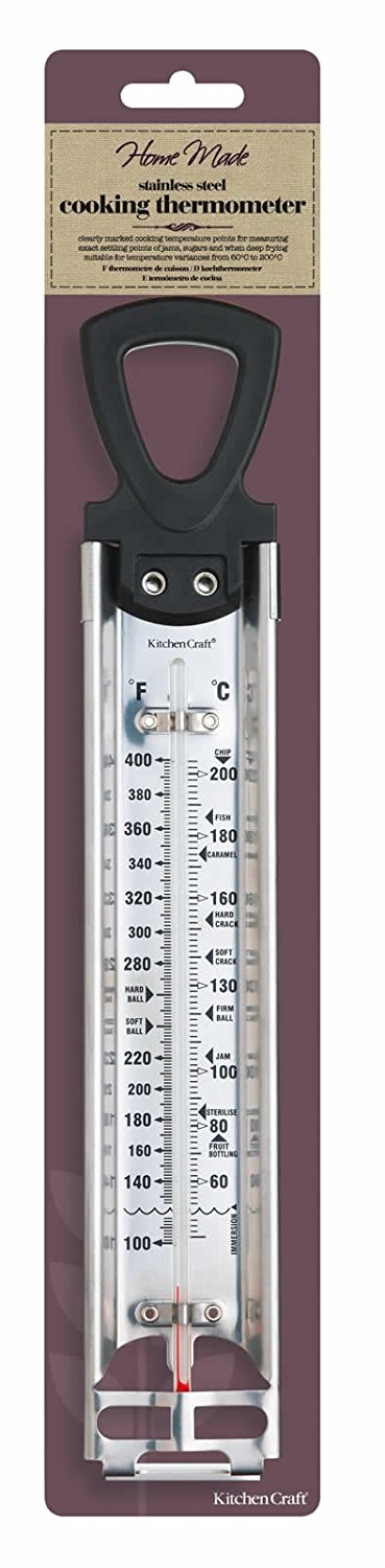 KitchenCraft Home Made Deluxe Stainless Steel Cooking Thermometer