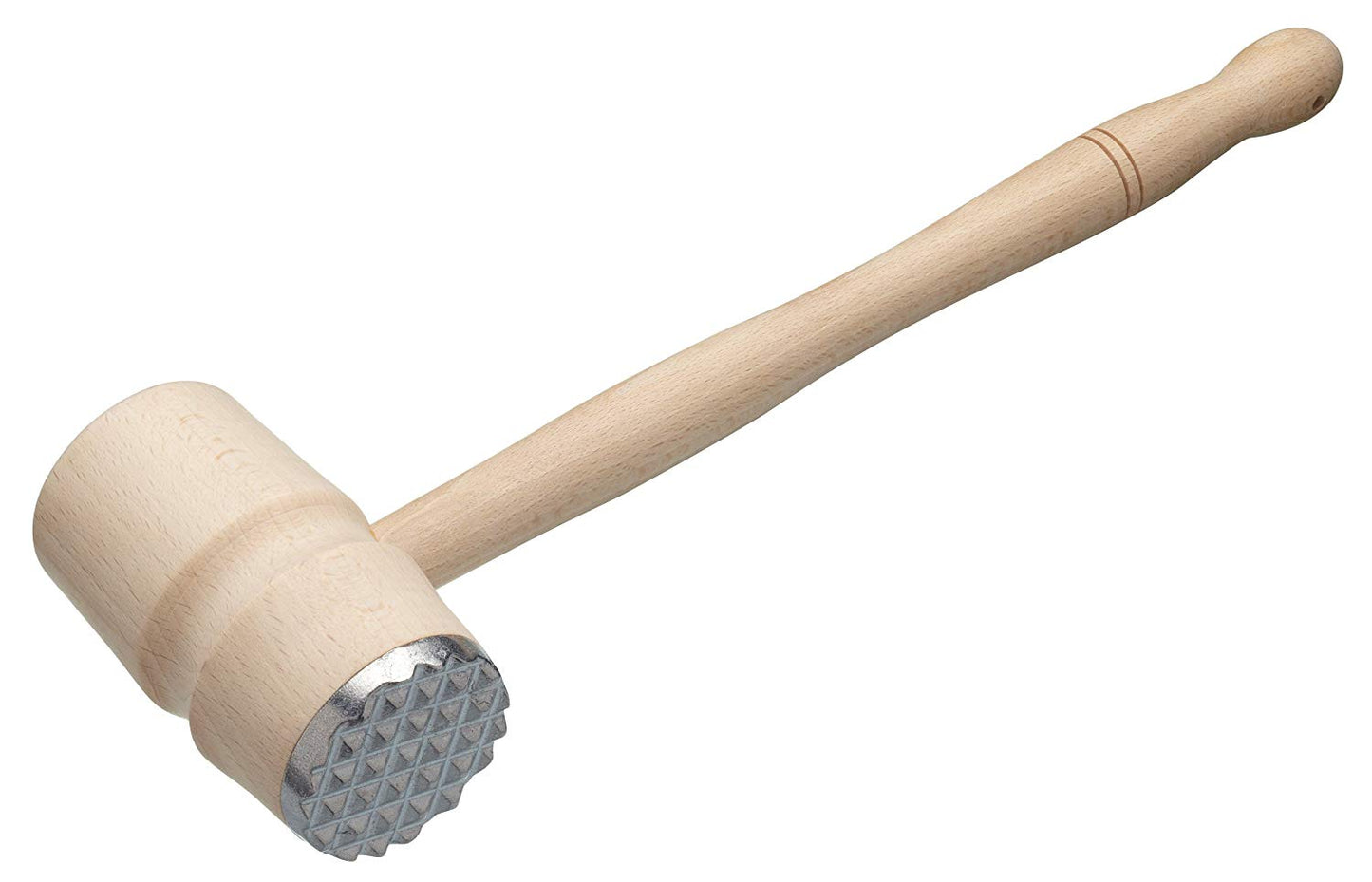 KitchenCraft Beech Wood Meat Hammer With Metal End