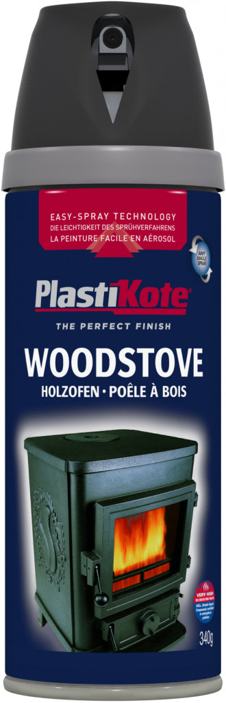 Plastikote Woodstove Spray Paint 400ml
