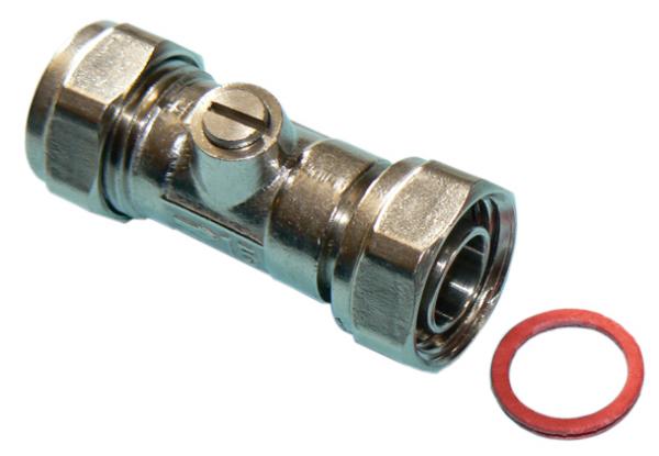 Primaflow Brass/Chrome Straight Service Valve 15-1/2"