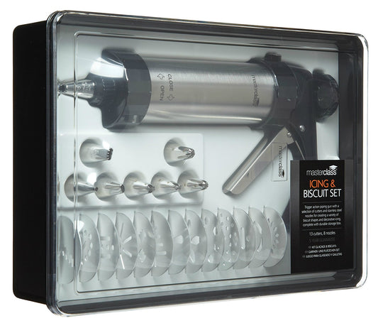 KitchenCraft MasterClass Biscuit Making and Icing Set - 22 Pieces