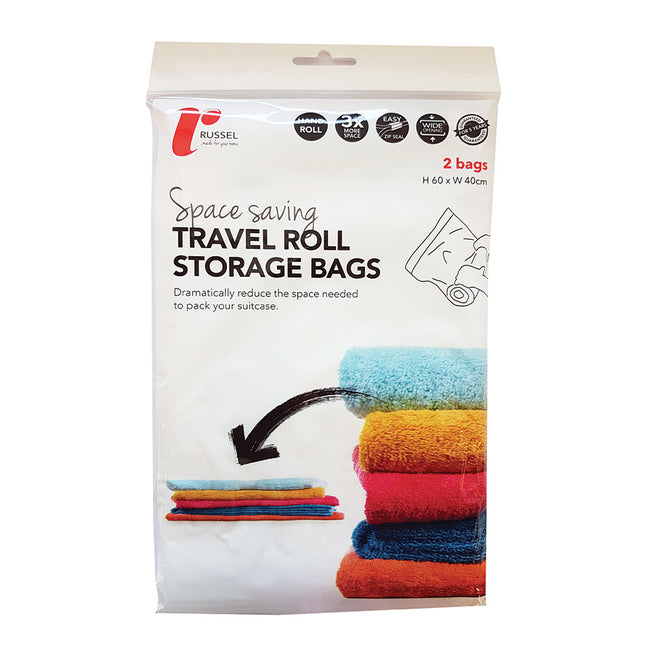 H & L Russel 2 Travel Roll Storage Bags
