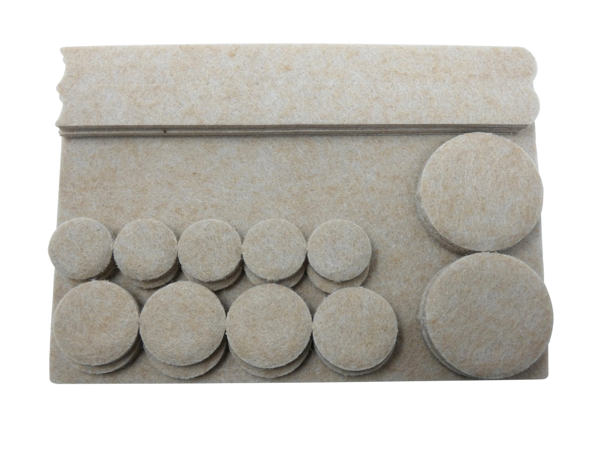 Felt Gard Self-Adhesive Felt Furniture Pads Assorted Heavy Duty Pack 27