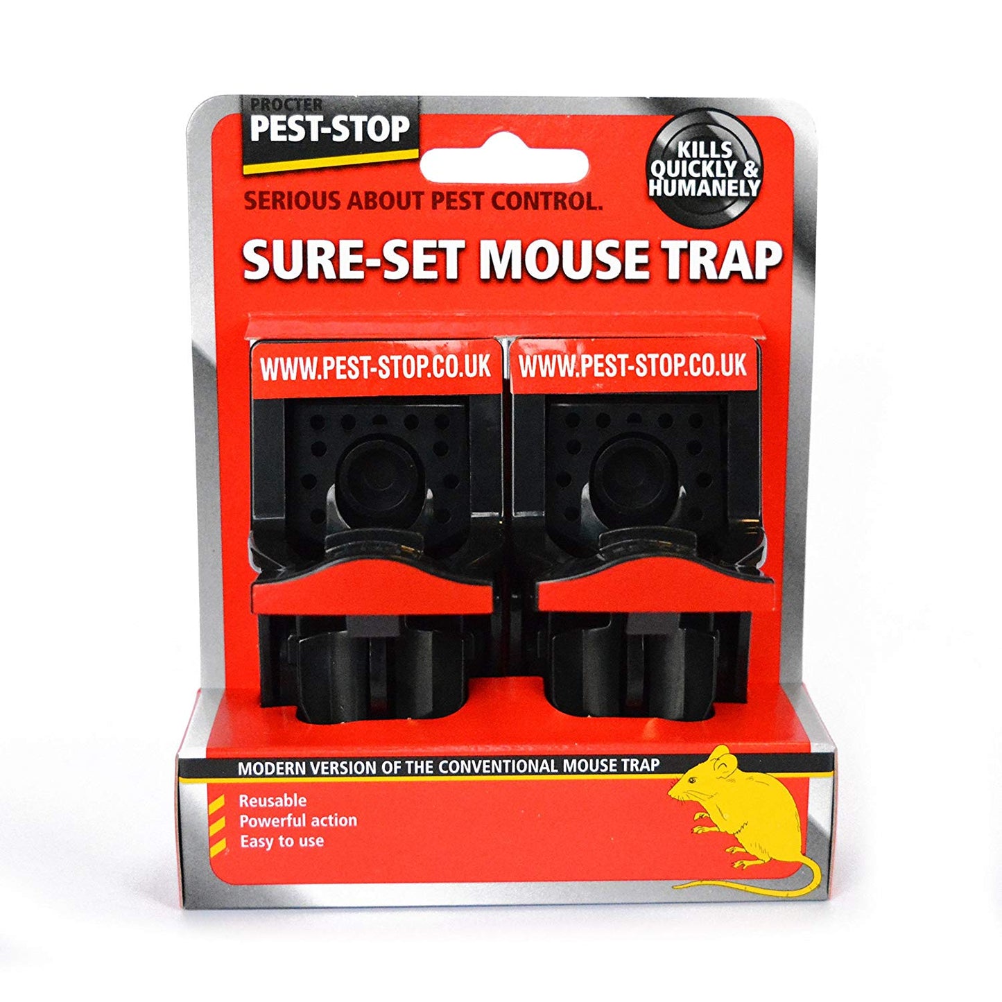 Pest-Stop Pest-Stop Sure-Set Plastic Mouse Trap