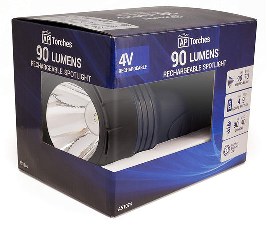 Active Products Rechargeable LED Spotlight 4V 90 Lumens