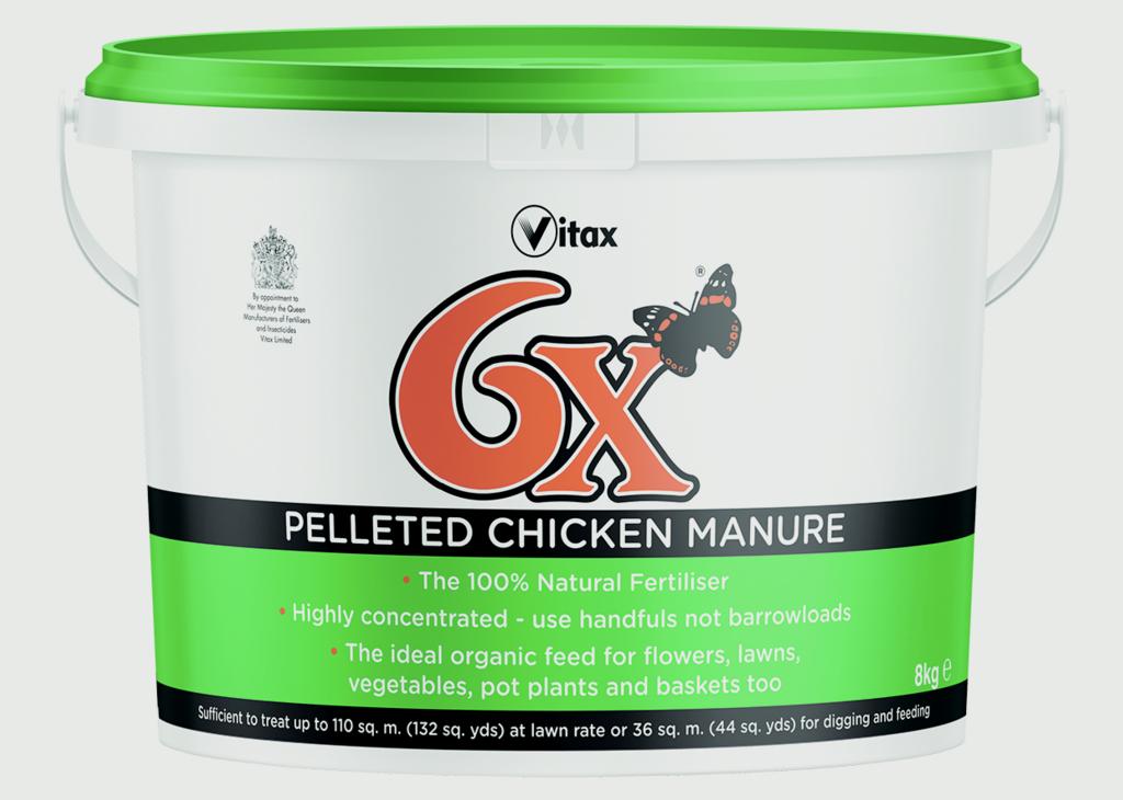 Vitax 6x Odourless Pelleted Chicken Fertiliser
