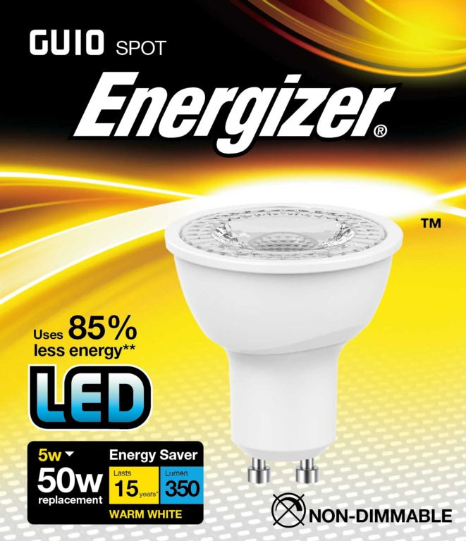Energizer LED GU10 Warm White 350lm 3000k