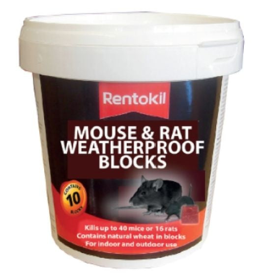 Rentokil Mouse Rat Weatherproof Blocks