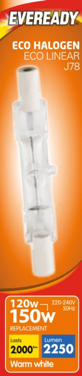 Eveready Halo Linear 120/150W R7 Clear