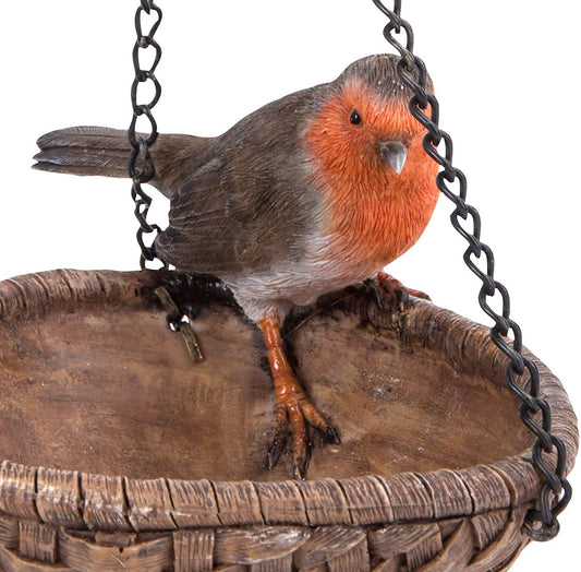 Vivid Arts Hanging Robin Heart Feeder