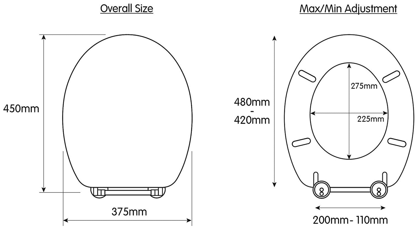 Croydex Kielder Wood Toilet Seat White