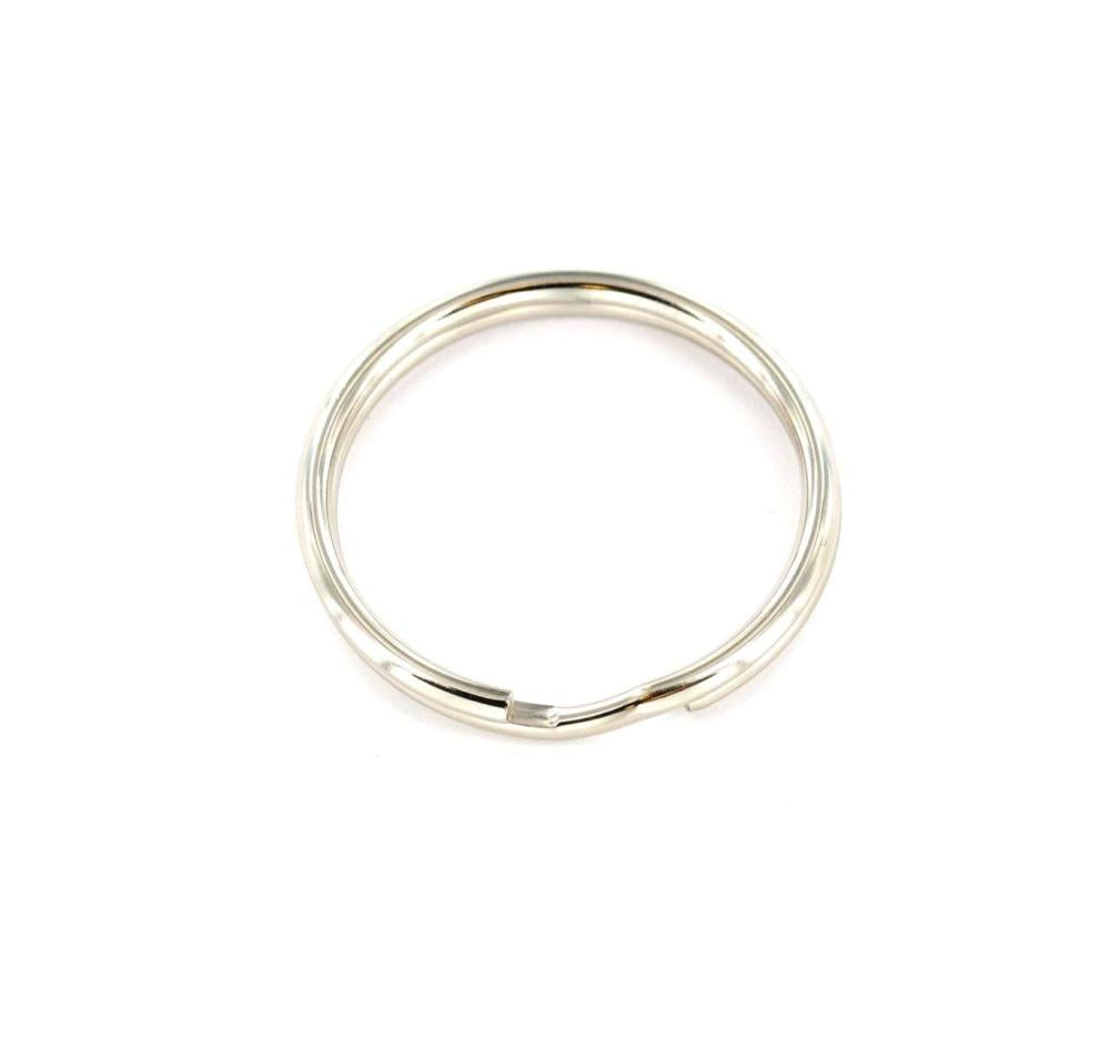 Securit Split Ring Steel Nickel Plated 25mm Pack 4