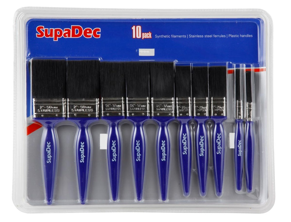 SupaDec Paint Brush Pack of 10