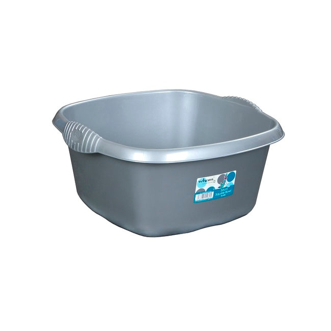 Wham Casa Square Washing Up Bowl 32cm Silver