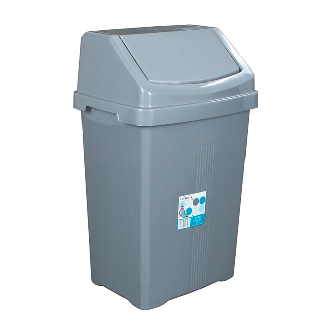 Wham Casa Swing Bin 25 Litre Silver