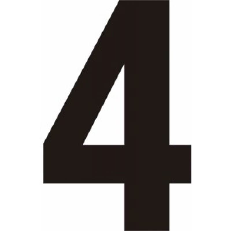 Self Adhesive Black Vinyl Numbers