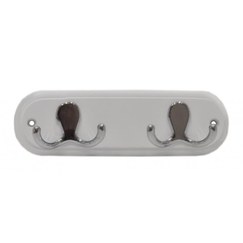 Round White Robe Hook Board