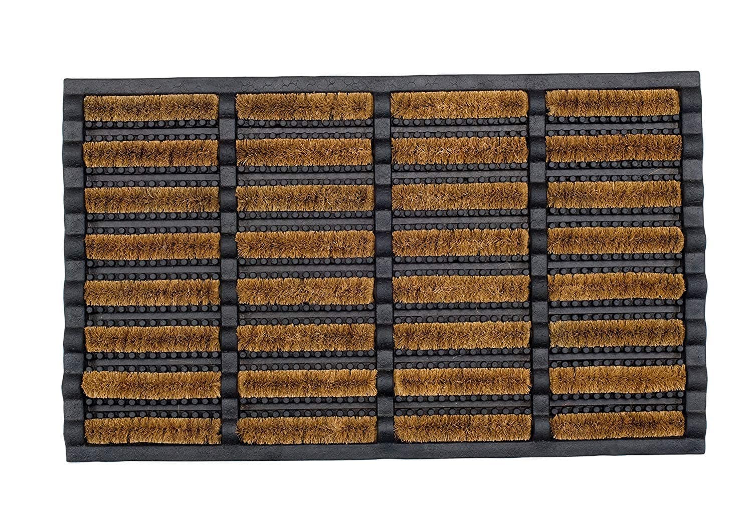 Heavy Duty Coir Mat With Rubber Base Natural 75 x 45cm
