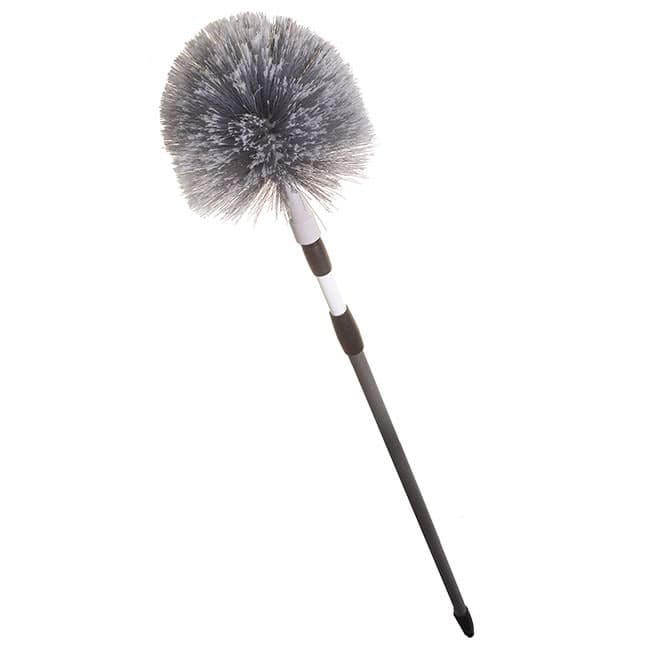 Domed Cobweb Broom with Extending Handle (Colours may vary)