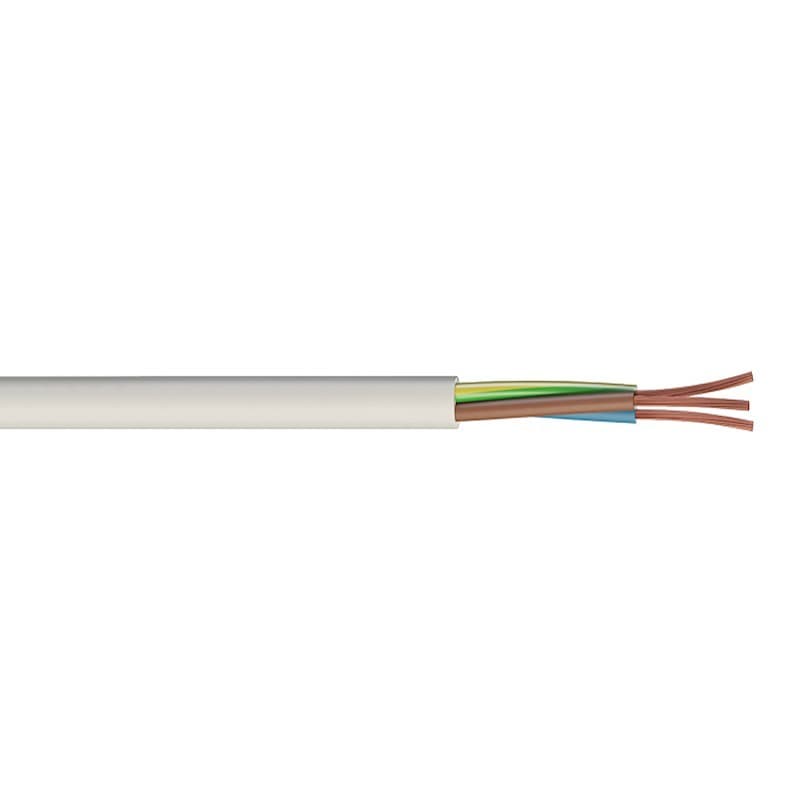 2.5mm 3-Core White Flex