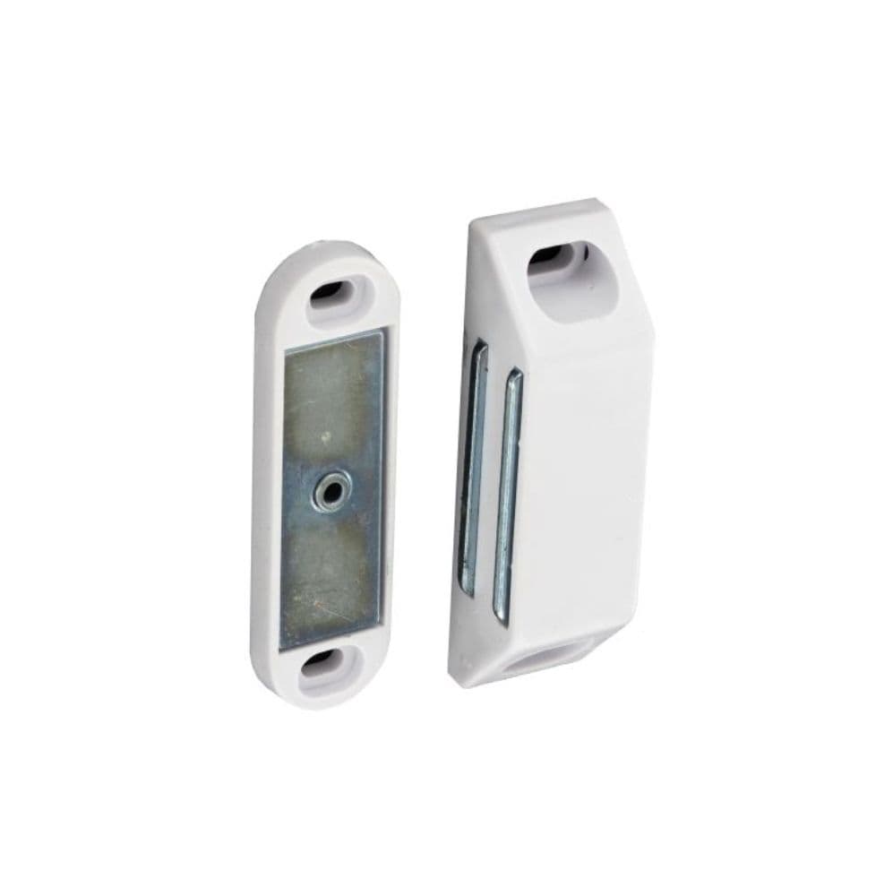 Magnetic Catch Heavy White 60mm