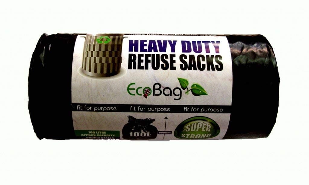 Heavy Duty Refuse Sacks Black 100 Litre