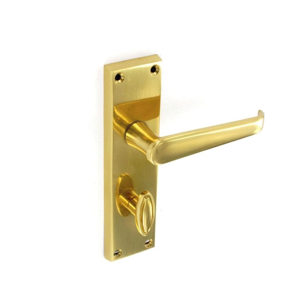 Victorian Bathroom Handles Brass 150mm Pair
